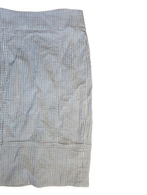 bebe Blue and White Striped Pencil Skirt - 2